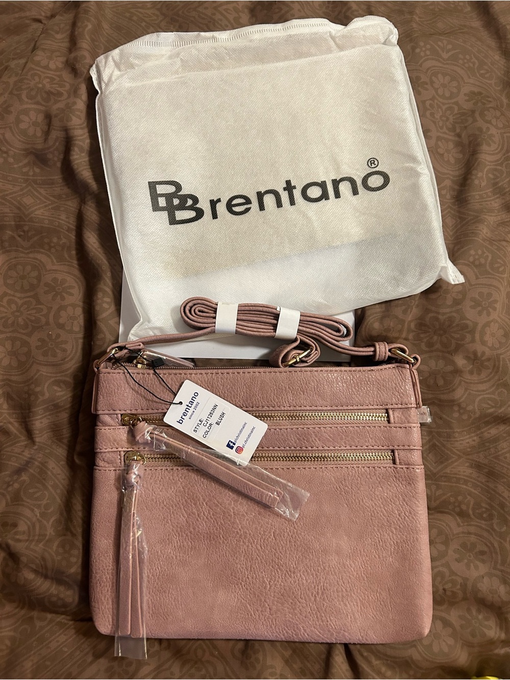 Brentano Blush Crossbody Bag for Women